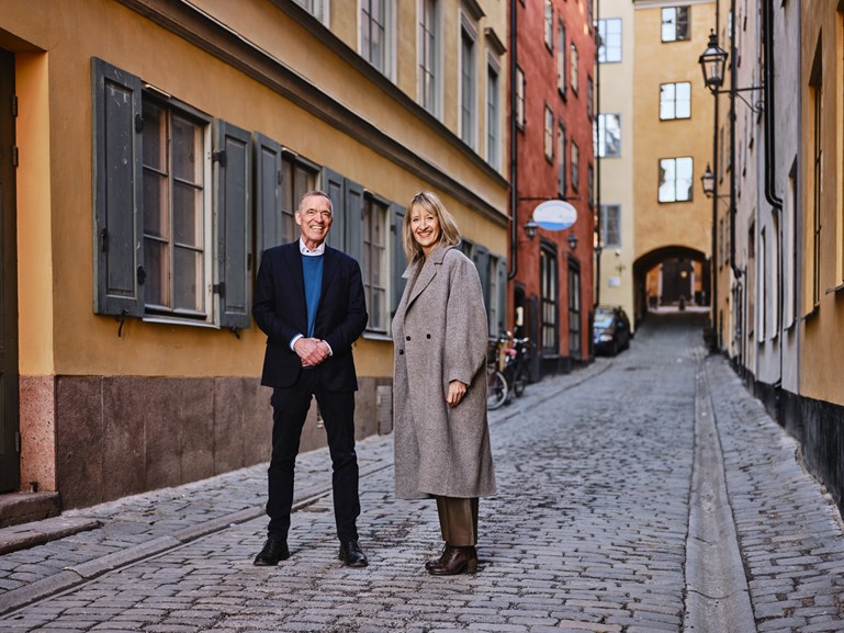 Bengt Malmegård och Åsa Paborn (Stadsmissionen).